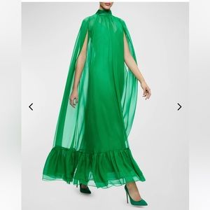 Alice + Olivia Lanelle Maxi Cape Dress